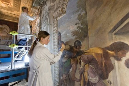 Guercino svelato: torna a splendere l’affresco del grande artista nell’Oratorio di San Rocco a Bologna